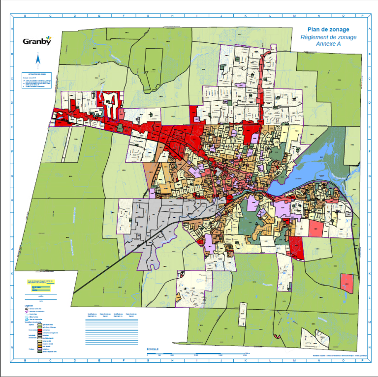 Nouveau Plan D Urbanisme Granby Les Citoyens Au Rendez Vous Le   Eg 071016 Plan Zonage Granby 768x767 